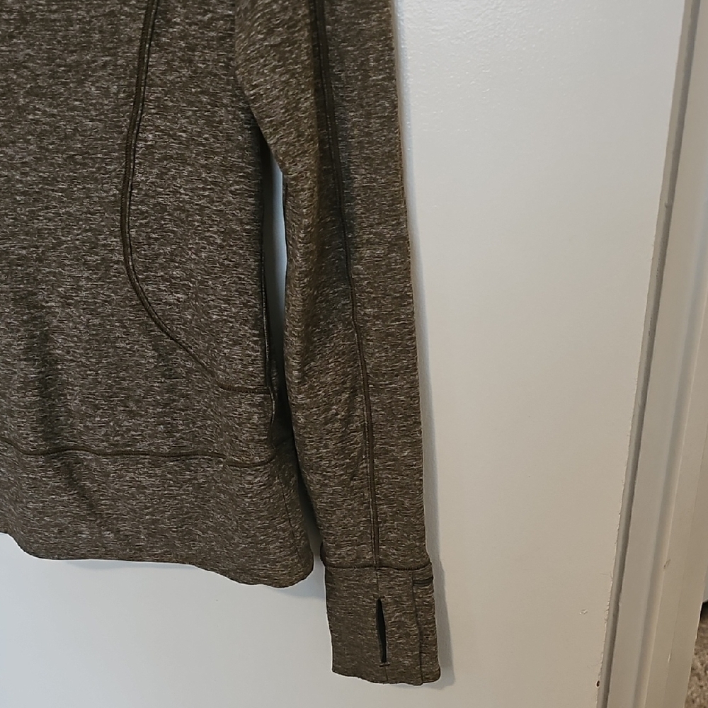 lululemon athletica Heathered Brown Half-Zip Sweater - Picture 2 of 6